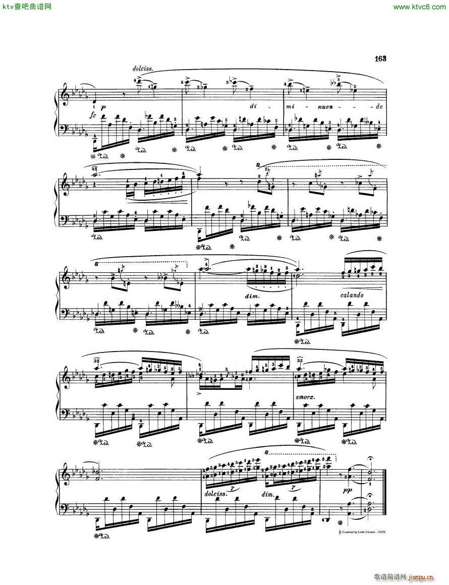 Chopin Op 27 No 2 Nocturne in Db major(钢琴谱)6