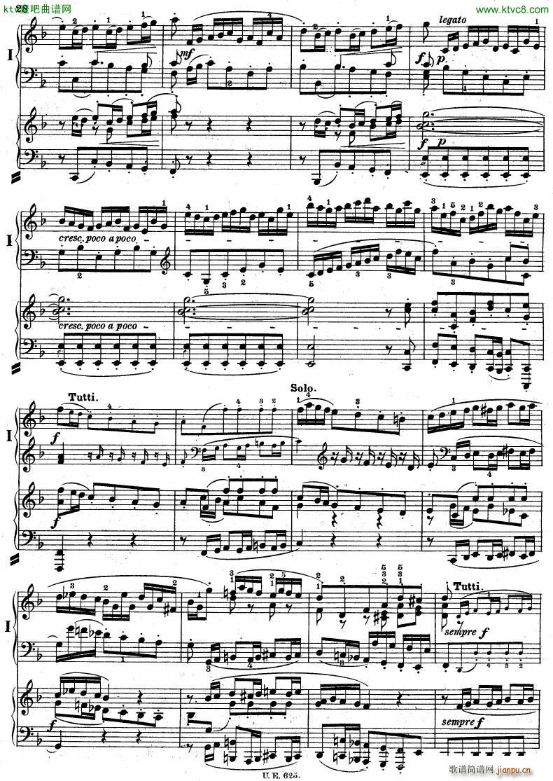 Bach JS BWV 1052 Keyboard Concerto in d ed R ntgen(钢琴谱)29