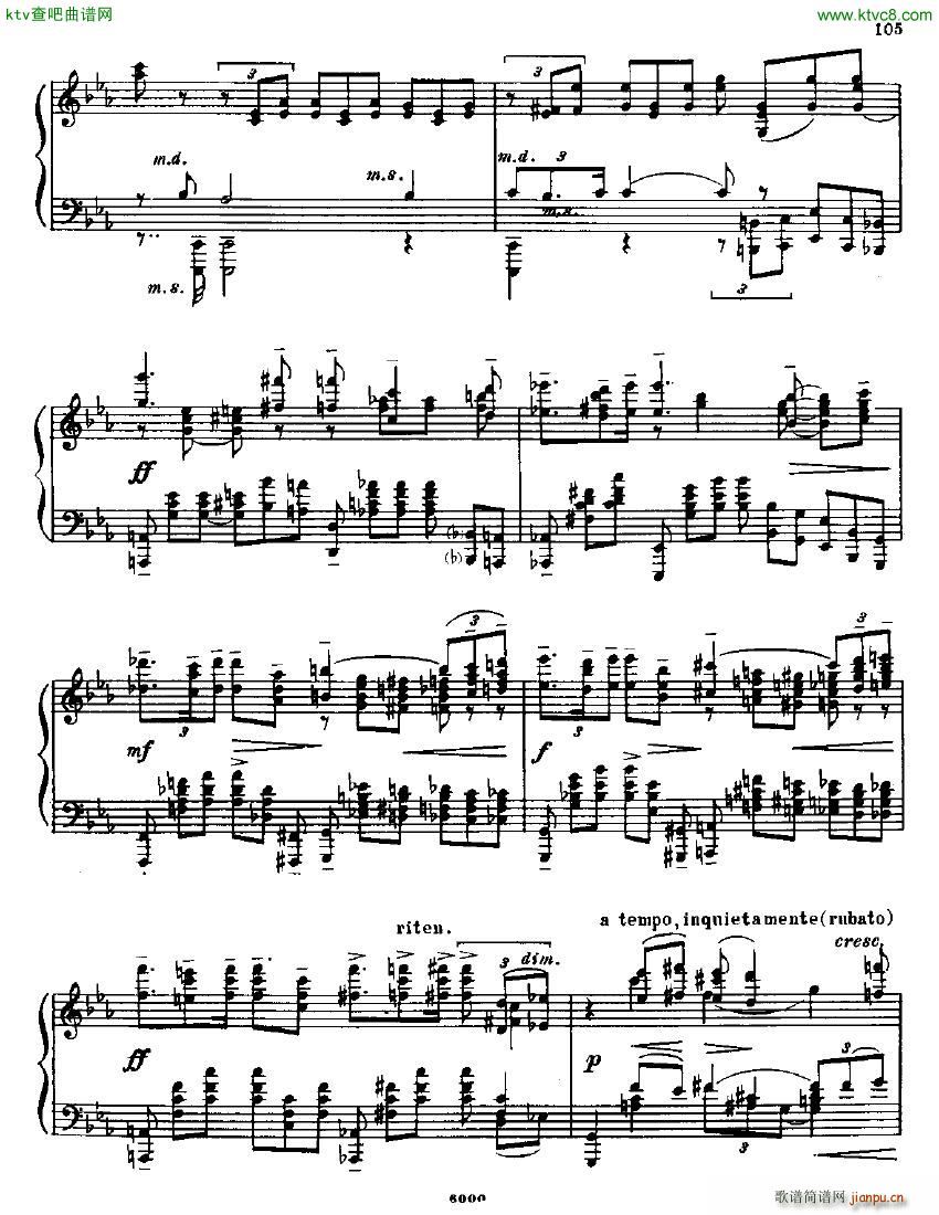 Anatoly Alexandrov Opus 19 Sonata no 4(钢琴谱)34