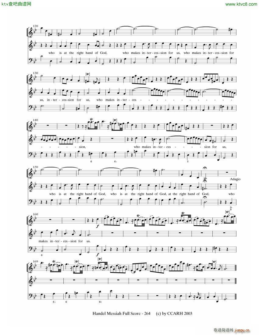 G F Handel Messiah Open Score 七(钢琴谱)23