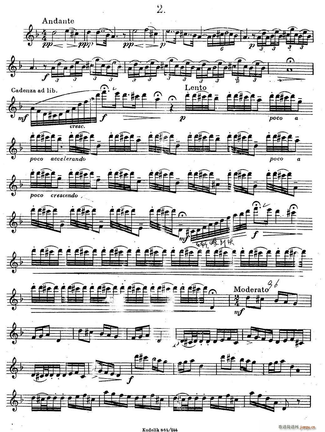 奇特克 萨克斯练习曲之二 ETUDY PRO SAXOPHON FR ZITRK op 3(十字及以上)1