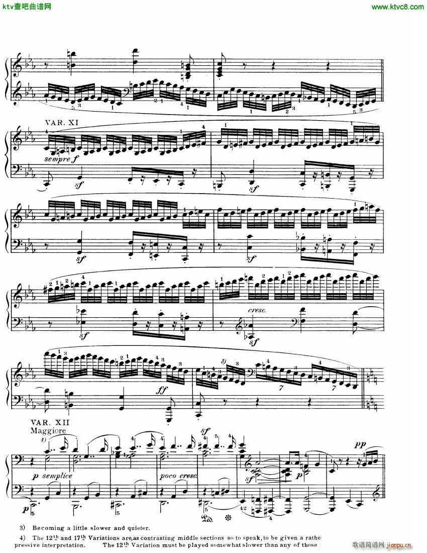 Beethoven WoO 80 32 Variations in C Minor(钢琴谱)6