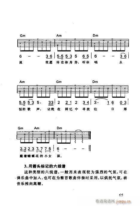 怎样识吉他六线谱60-80(吉他谱)5