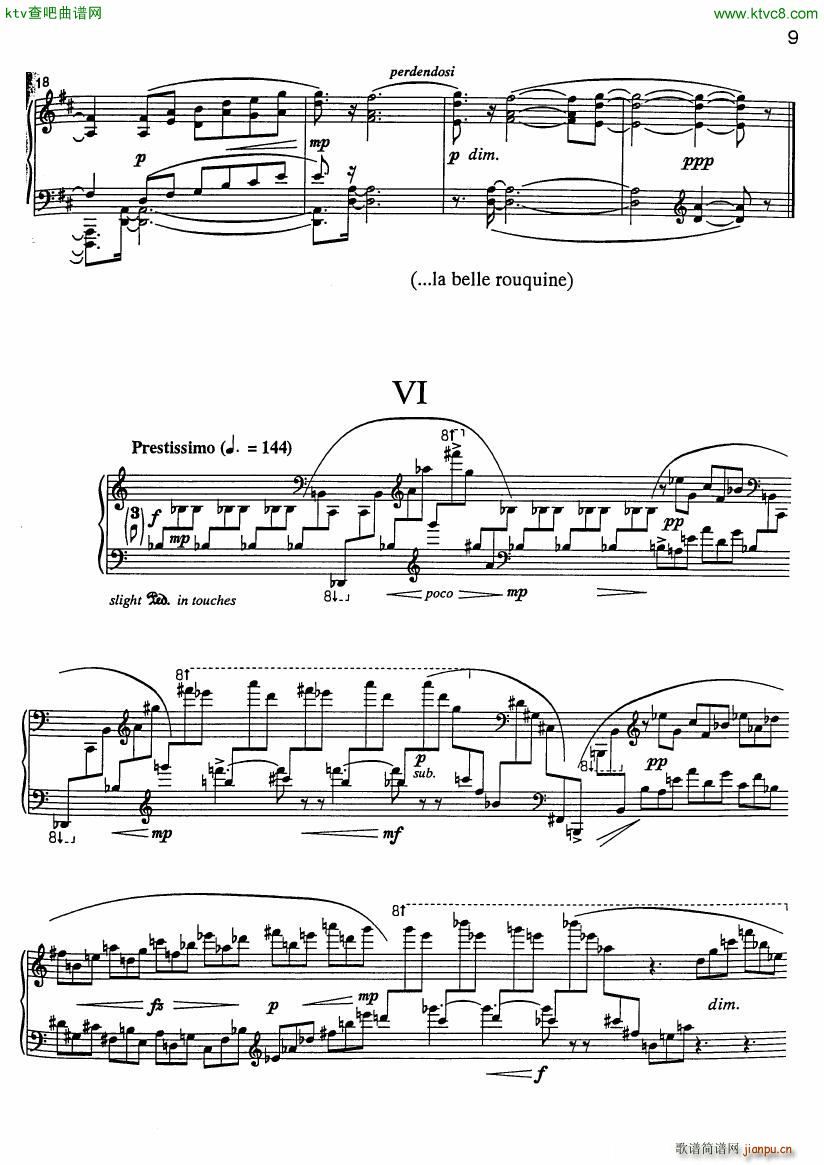 Bolcom 9 Bagatelles(钢琴谱)10