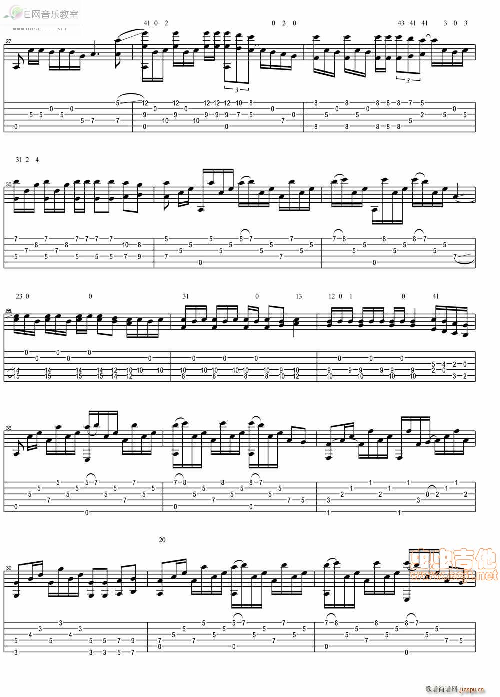 Anak 孩子 杨雪霏(吉他谱)3