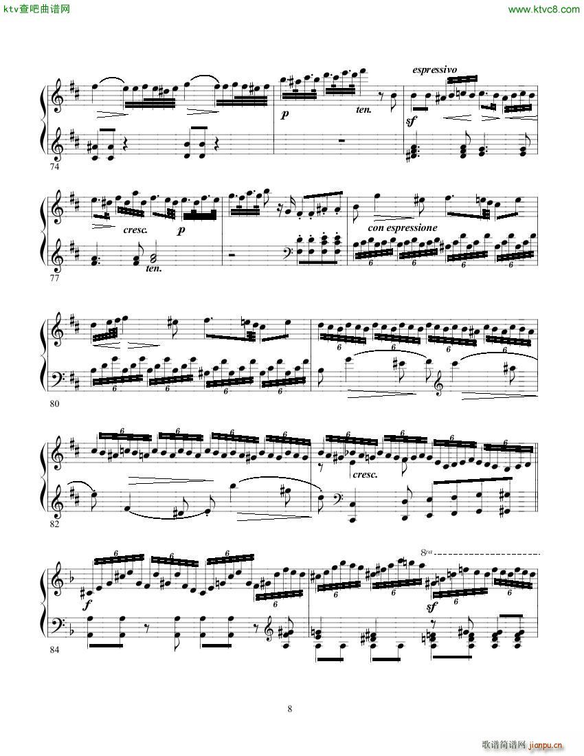 clementi sonata op50 2(钢琴谱)8