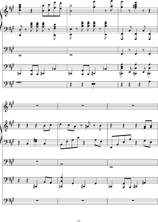 故乡月(钢琴谱)6