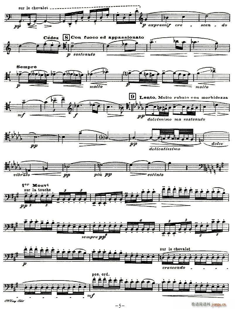 SONATNS(大提琴谱)5