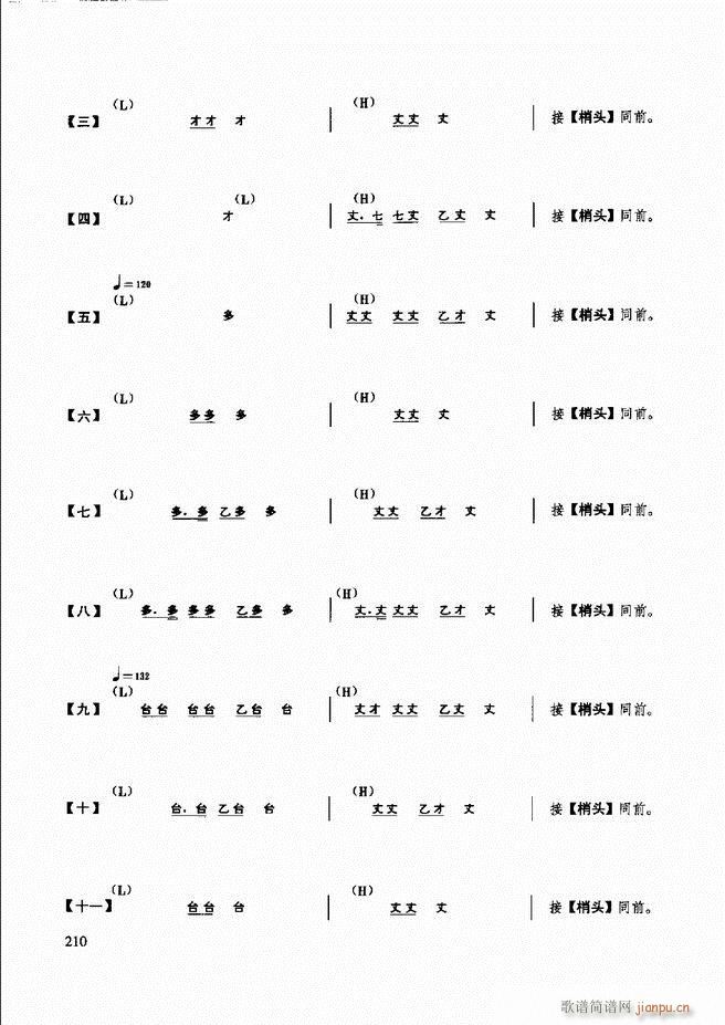 民族打击乐演奏教程181 240(十字及以上)30