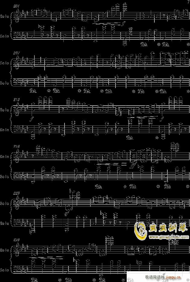 降A大调圆舞曲(钢琴谱)7