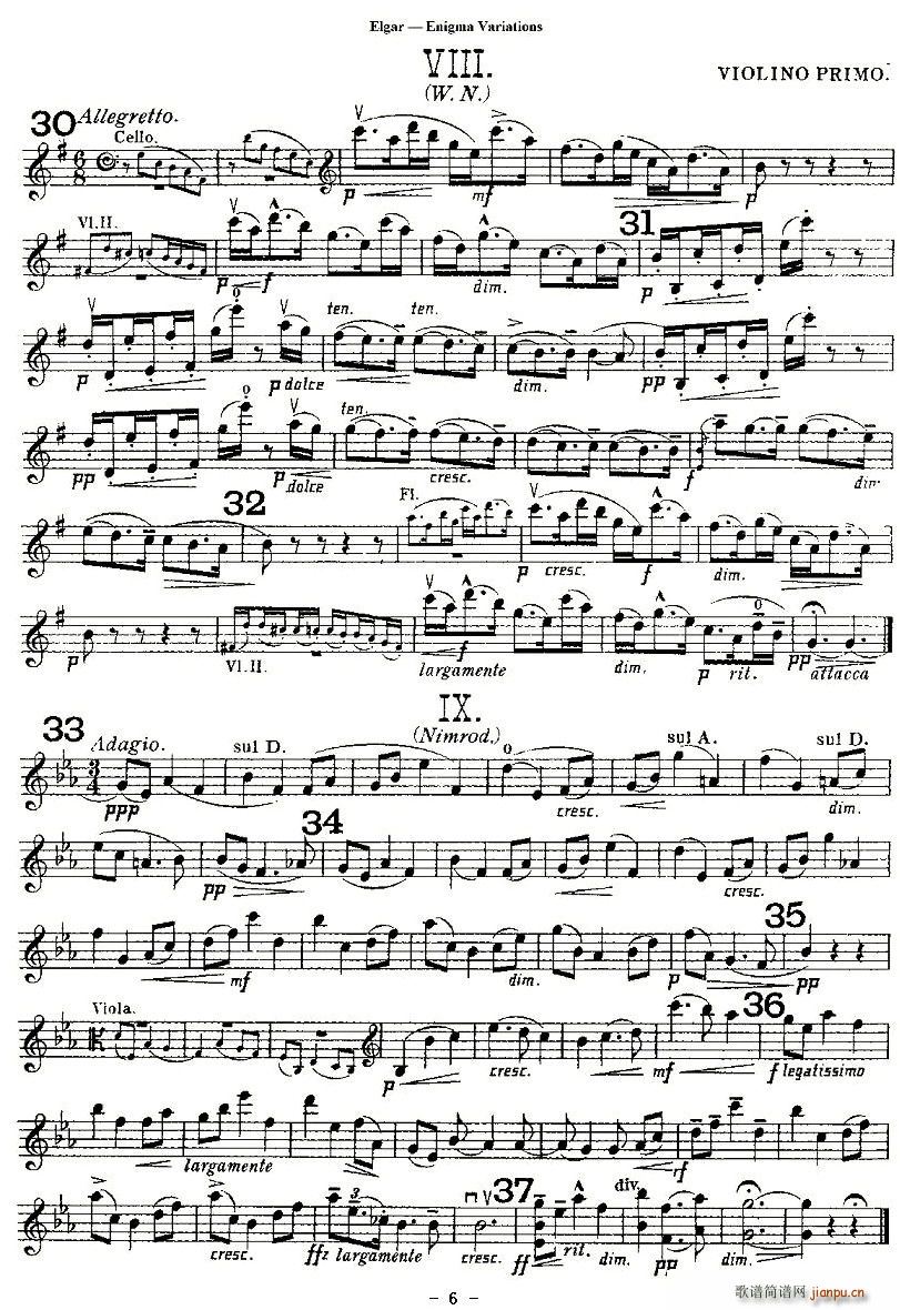 Edward Elgar Enigma Variations(十字及以上)6