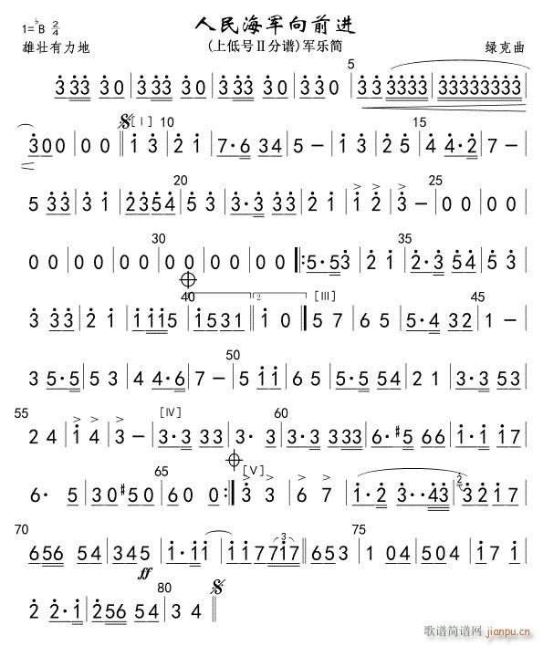8a人民海军向前进 上低号Ⅱ(十字及以上)1