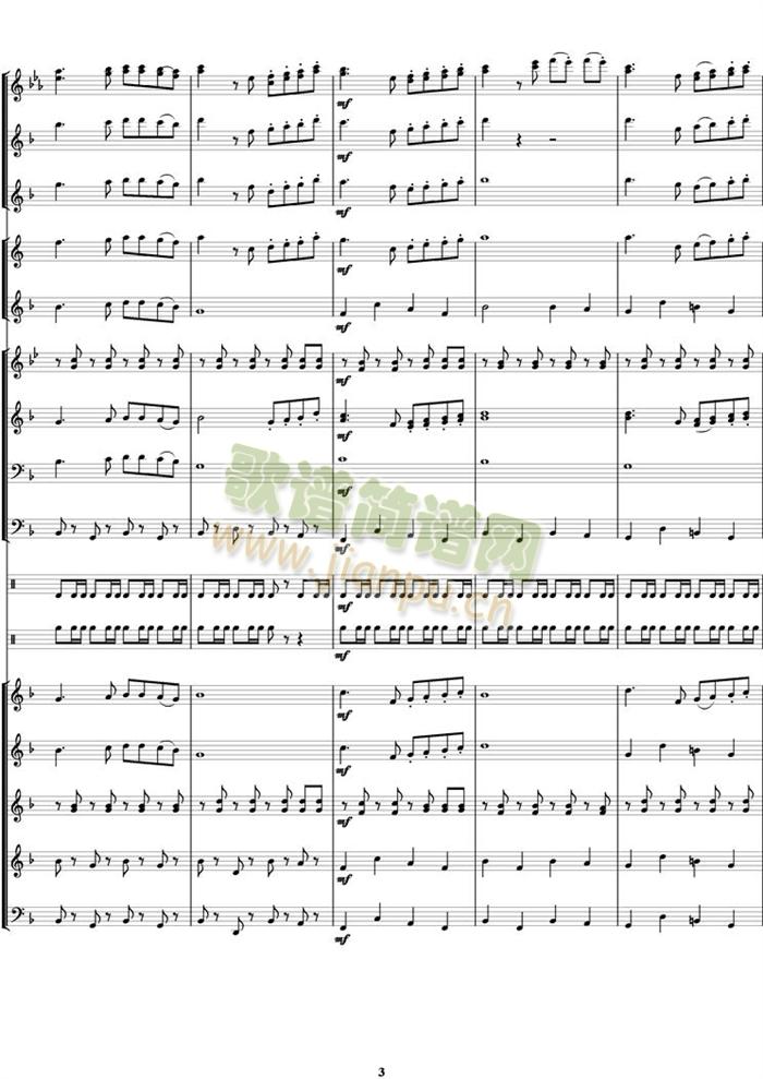 多来咪进行曲(总谱)3