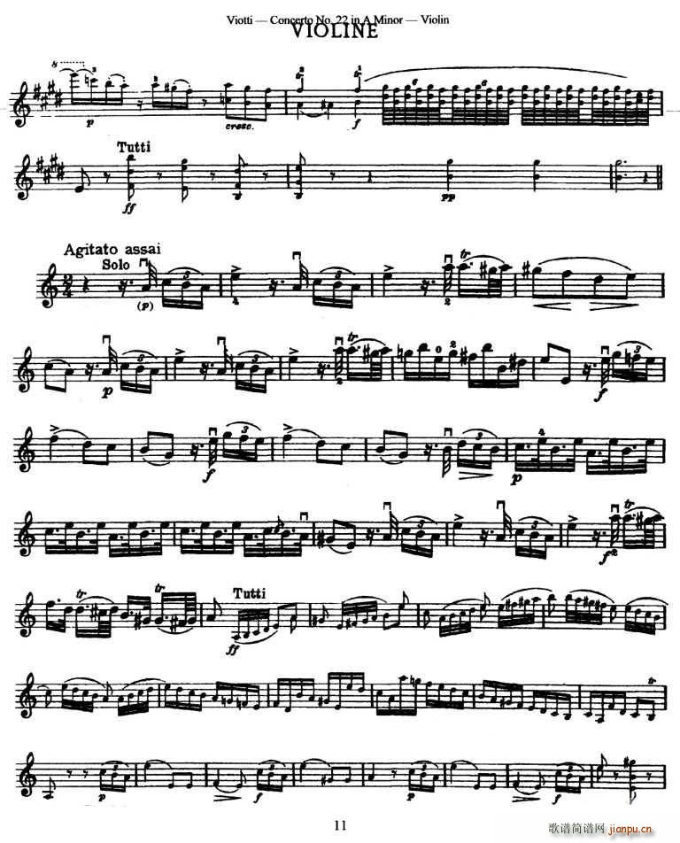 Concerto No.22 in A Minor(小提琴谱)3