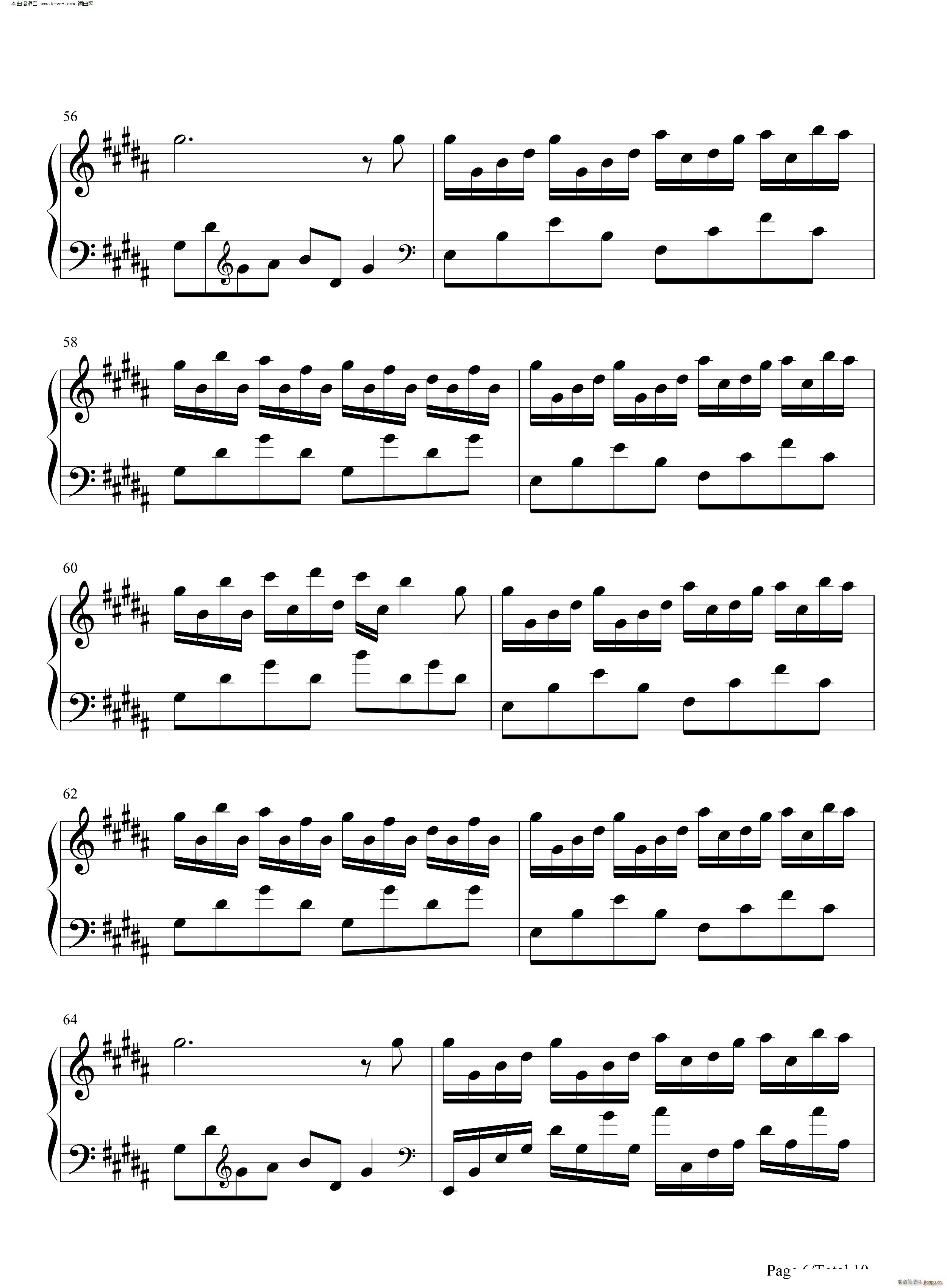 Flower Dance 花舞(钢琴谱)6