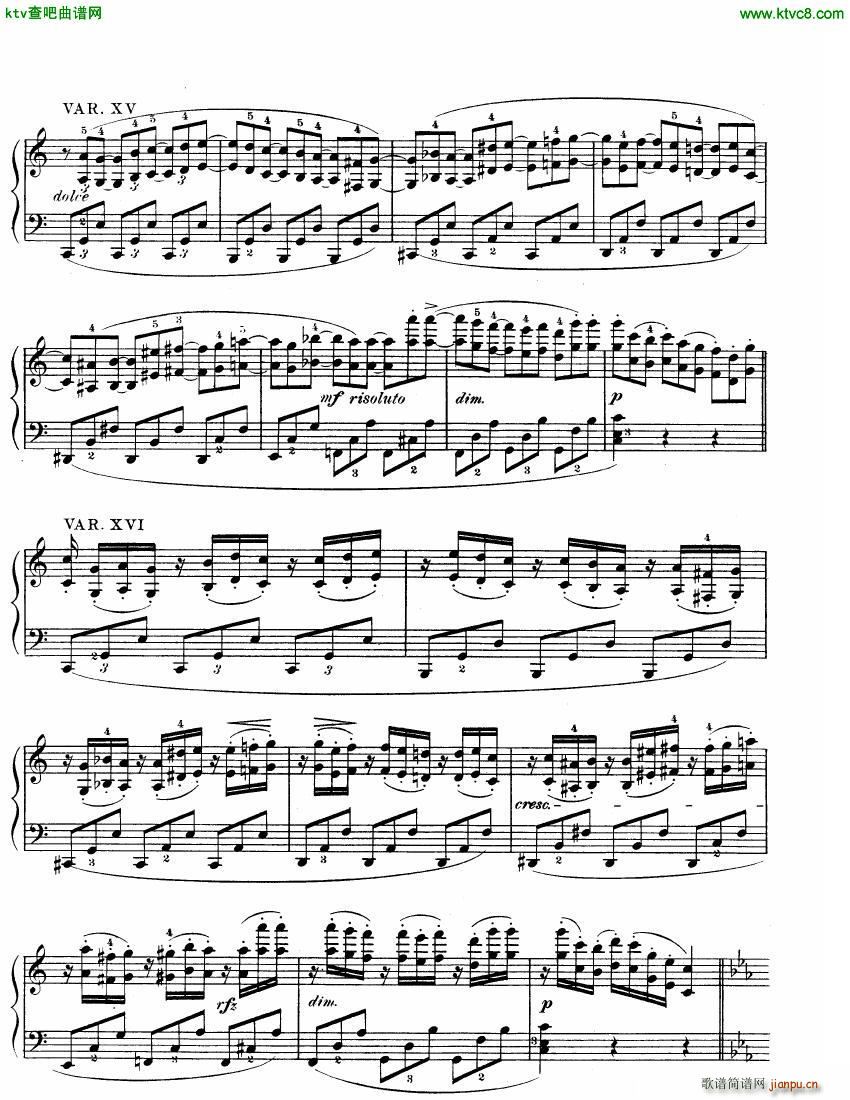 Beethoven WoO 80 32 Variations in C Minor(钢琴谱)8