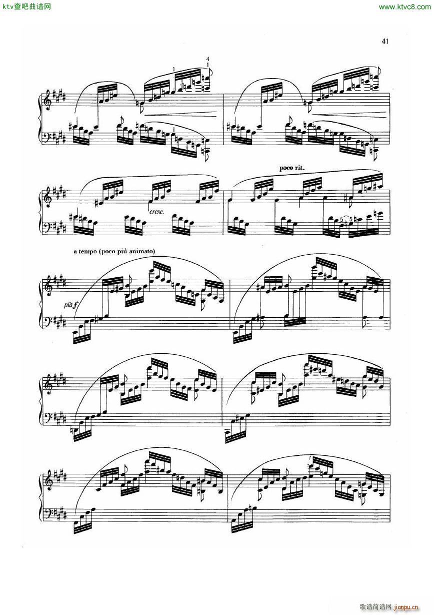 Dohnanyi Etude Op 28 5(钢琴谱)6