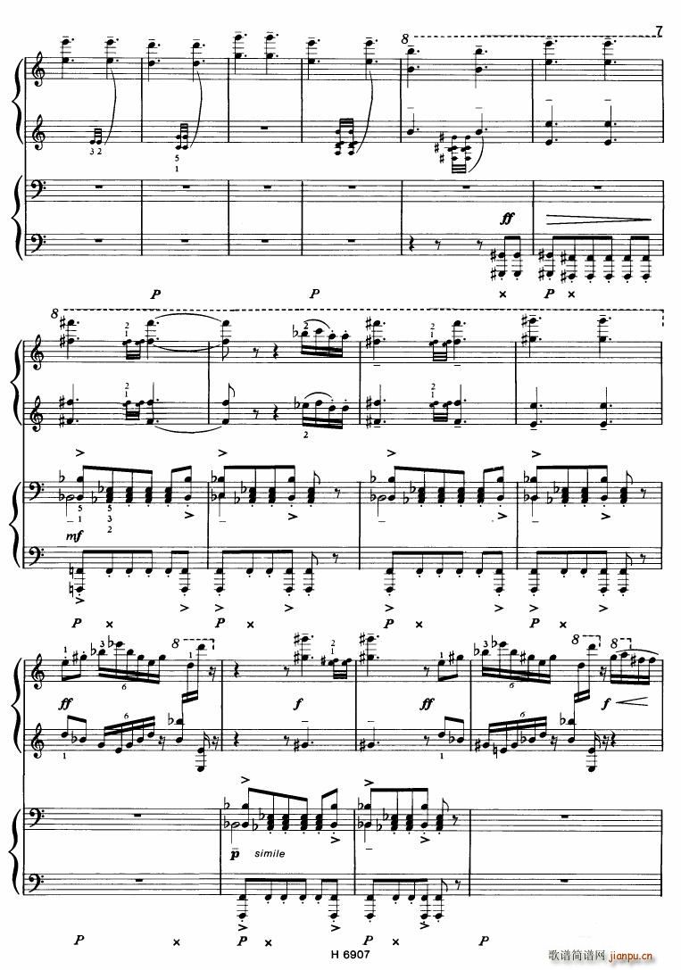 Barton Sonatina for 4 hands(钢琴谱)7