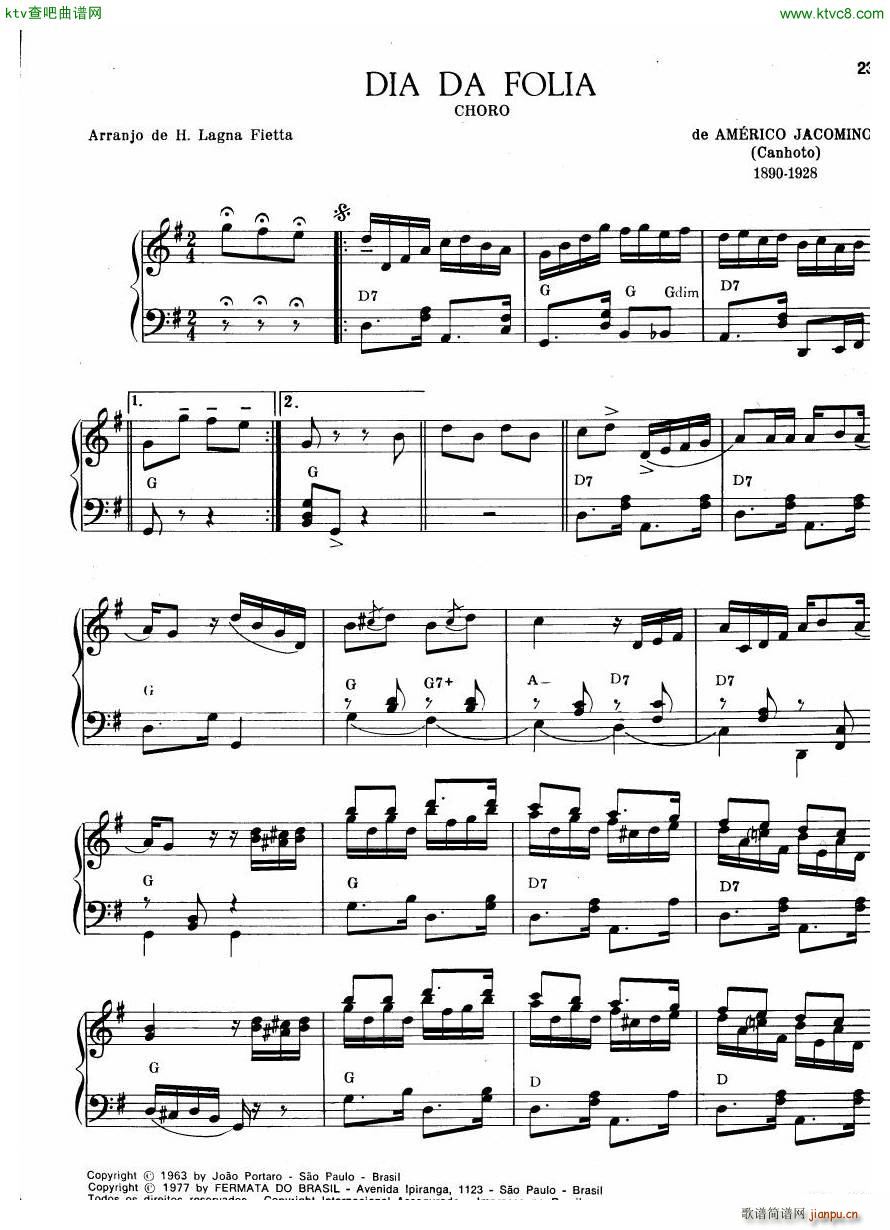 Centenário do Choro Vol 1 20 Choros Para Piano(钢琴谱)22