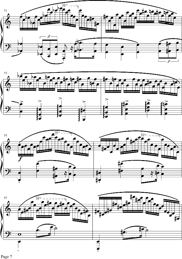 肖邦冬风练习曲(钢琴谱)7