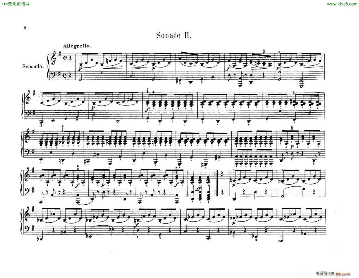 Anton Diabelli Sonates Mignonnes Op 150 Rondeau(钢琴谱)11