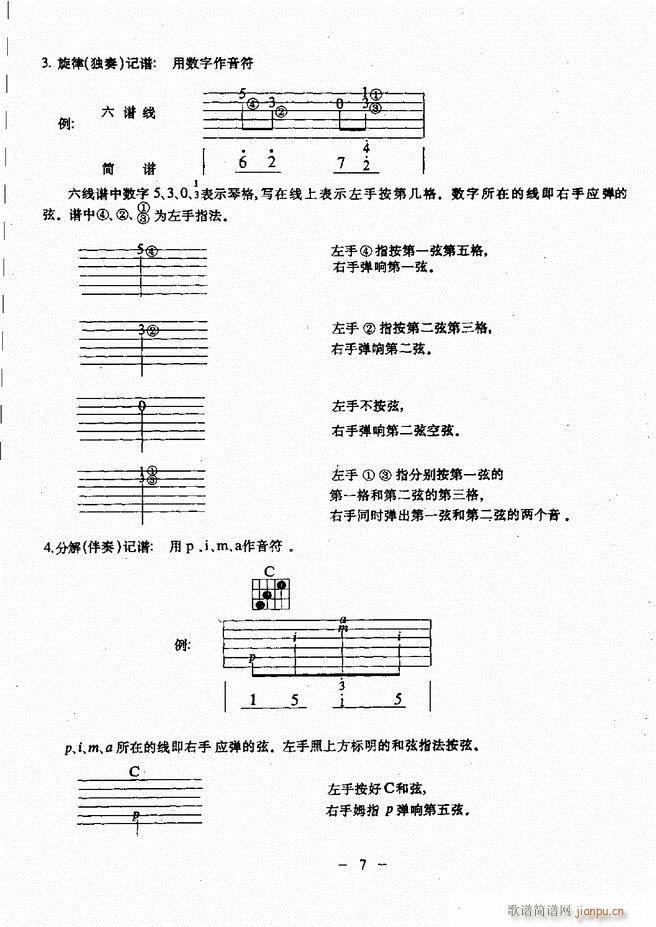 民谣吉他教程 目录前言 1 60(吉他谱)12