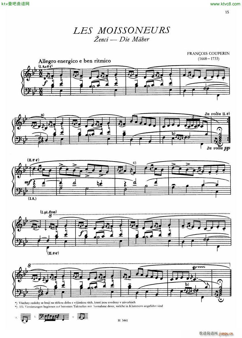 Baroque compositions for cembalo ed Ruzickova(钢琴谱)15