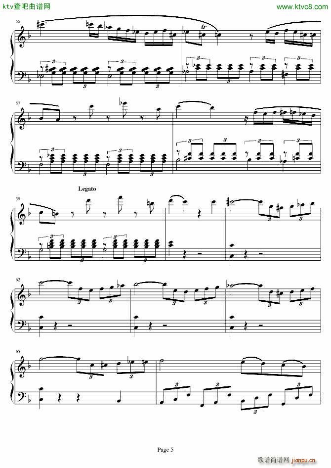 莫扎特第21号钢琴协奏曲 第二乐章 行板 K 467(钢琴谱)5