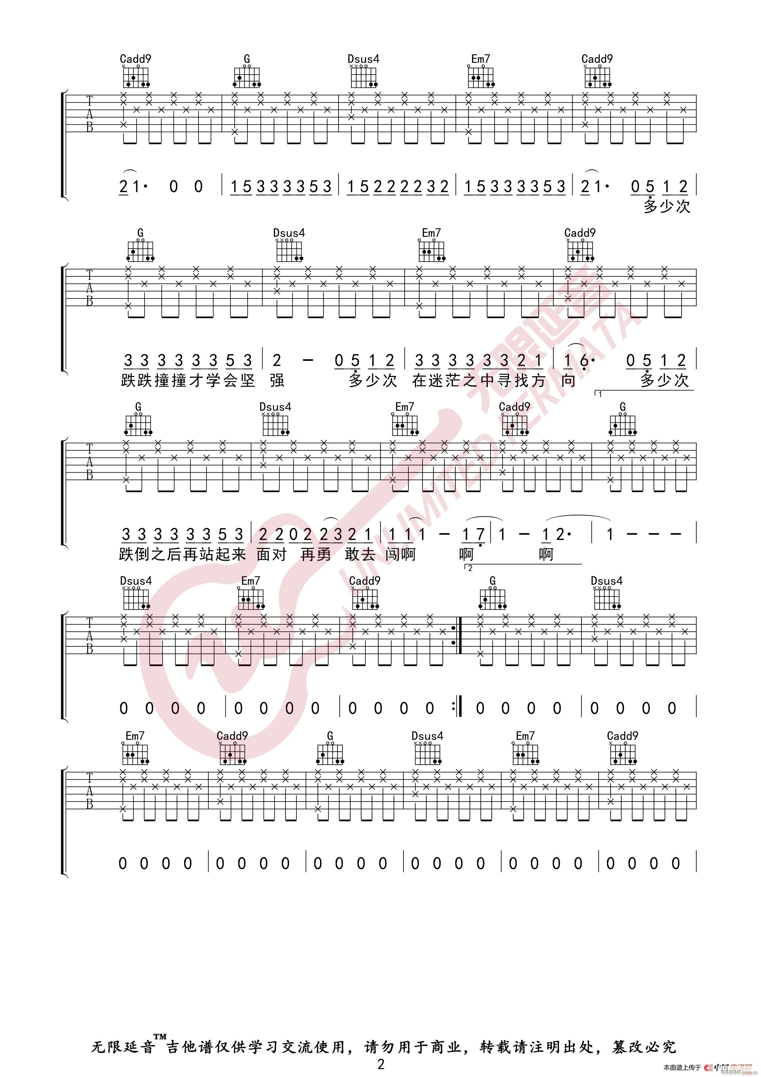 傅如乔 微微 无限延音编配(吉他谱)3