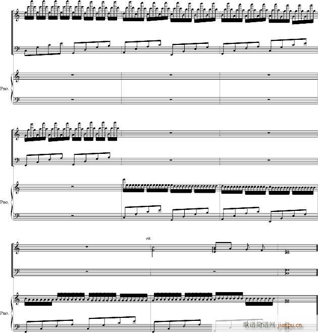 Double Canon in C(钢琴谱)5