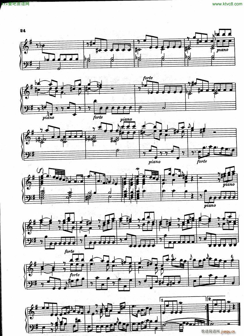 Bach CPE 6 Wurttemberg Sonatas(钢琴谱)21