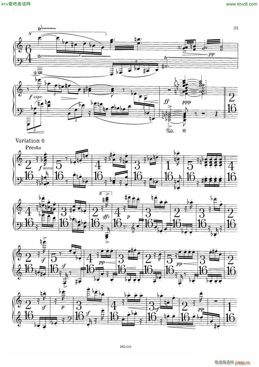 Denisov Variations(钢琴谱)5