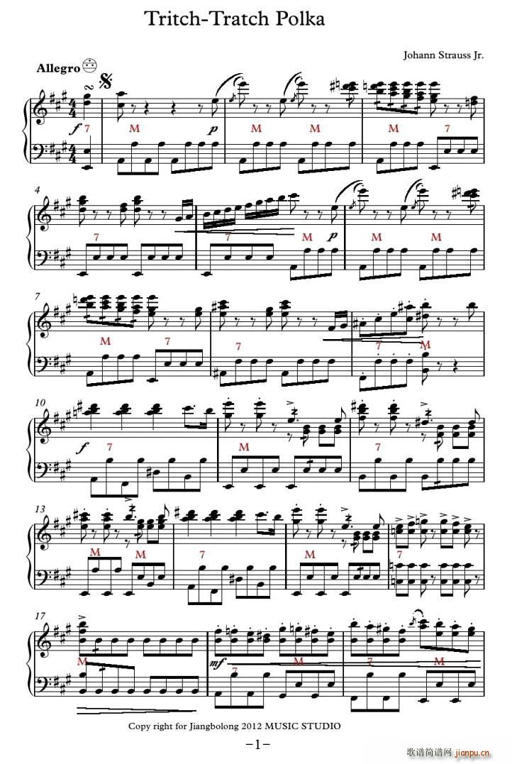 Tritsch-Tratsch Polka(十字及以上)1