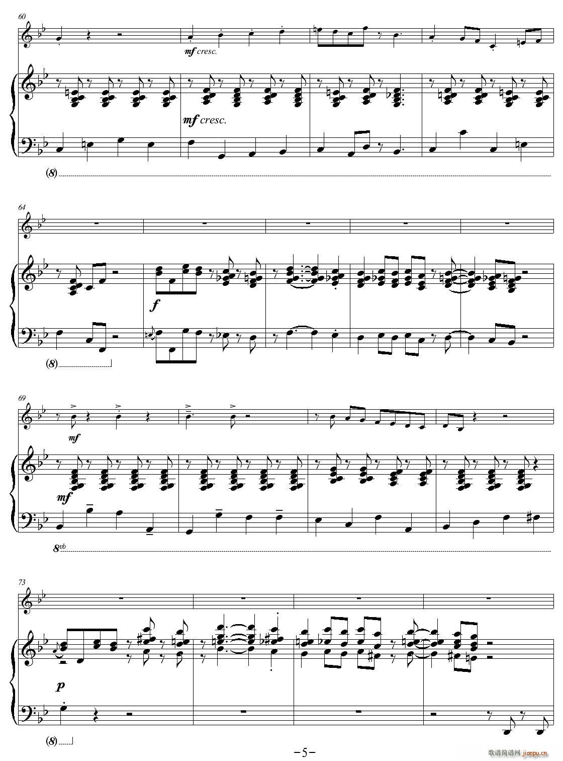 The Arrival of the Queen of Sheba(单簧管谱)5