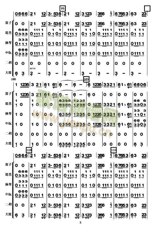 盼红军总谱清晰版(总谱)5