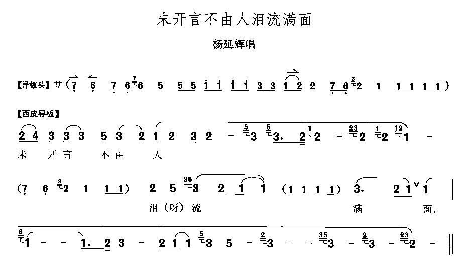 未开言不由人泪流满面(十字及以上)1