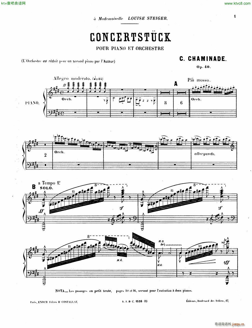 Chaminade Konzerstuck Op 40 reduction(钢琴谱)5
