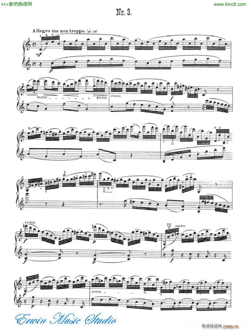 加维尼耶 24首隨想曲Pierre Gavinies 24 Caprices 01 04(十字及以上)9