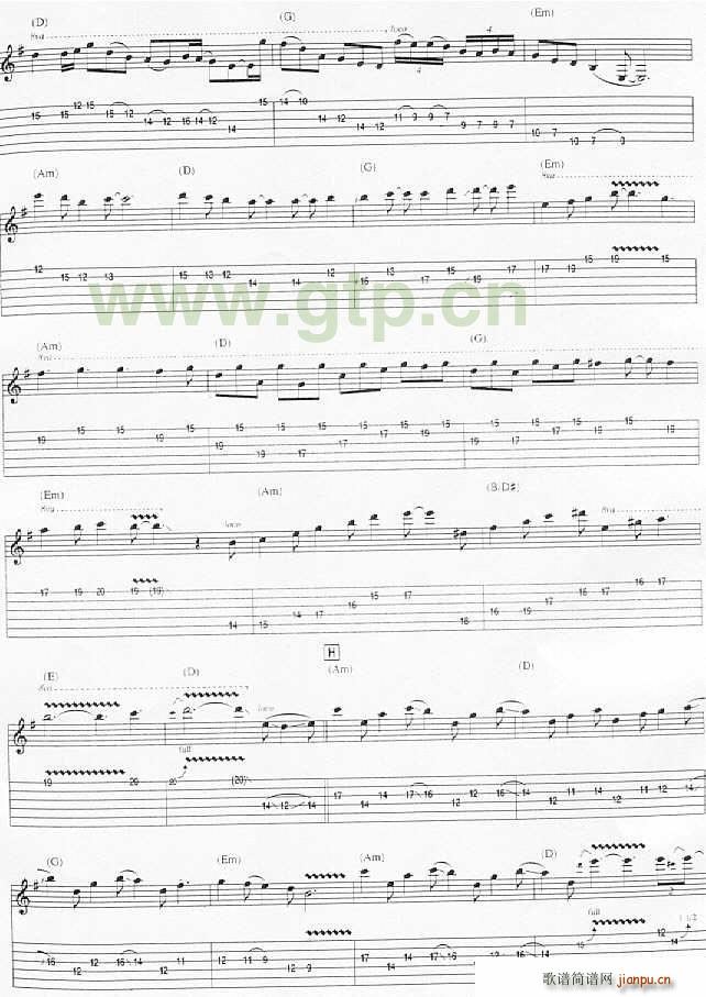 cliffs of dover(吉他谱)7