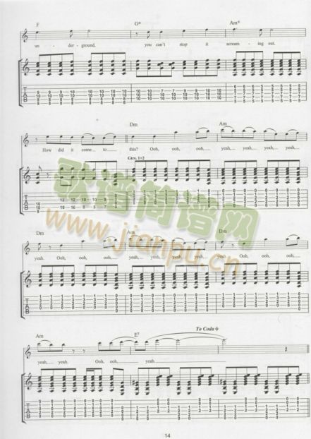 TIMEISRUNNINGOUT(吉他谱)6