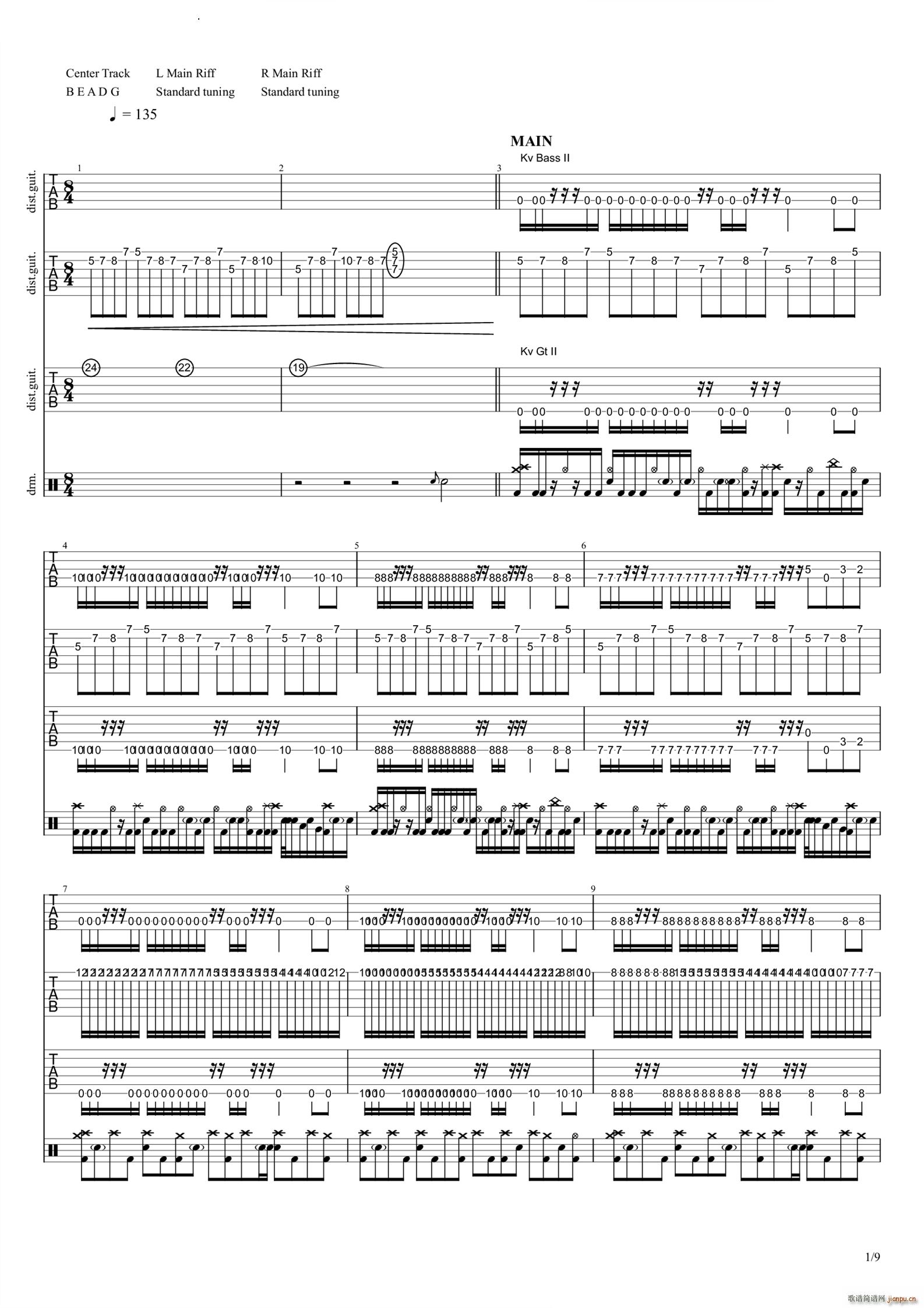 Destroy Silence 专属(吉他谱)1