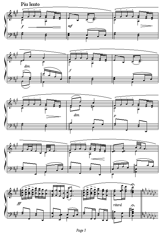幽默曲(钢琴谱)3