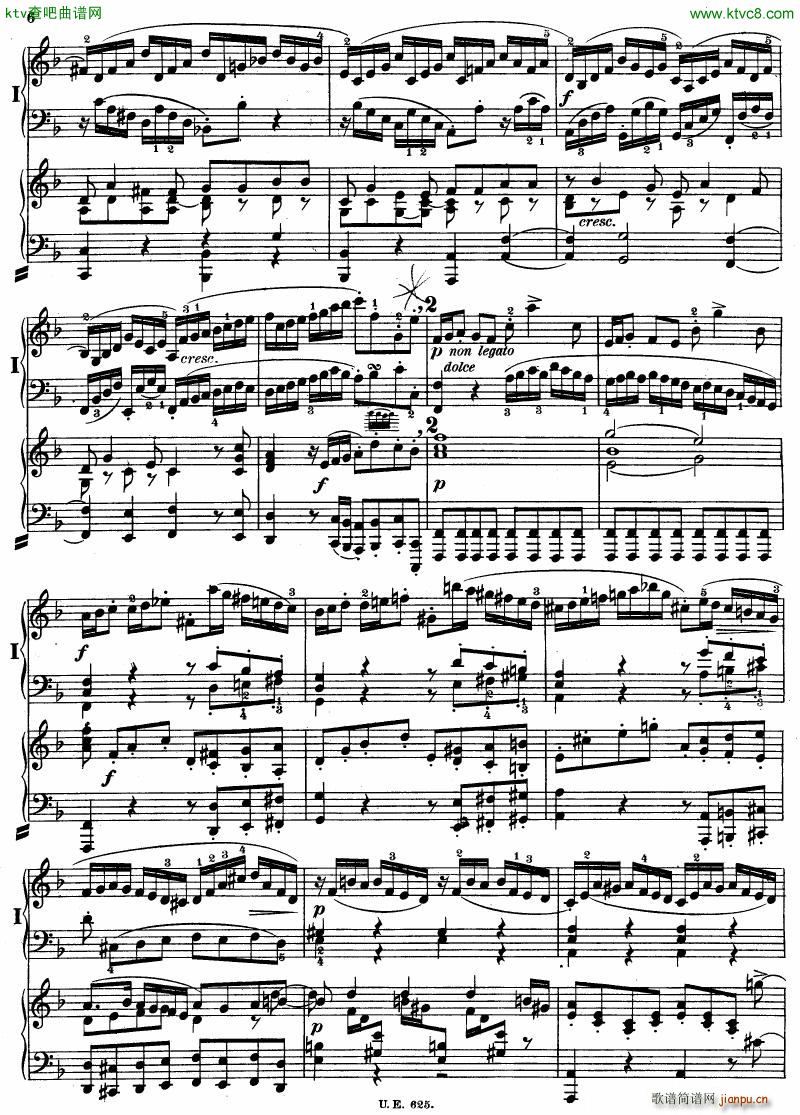 Bach JS BWV 1052 Keyboard Concerto in d ed R ntgen(钢琴谱)6