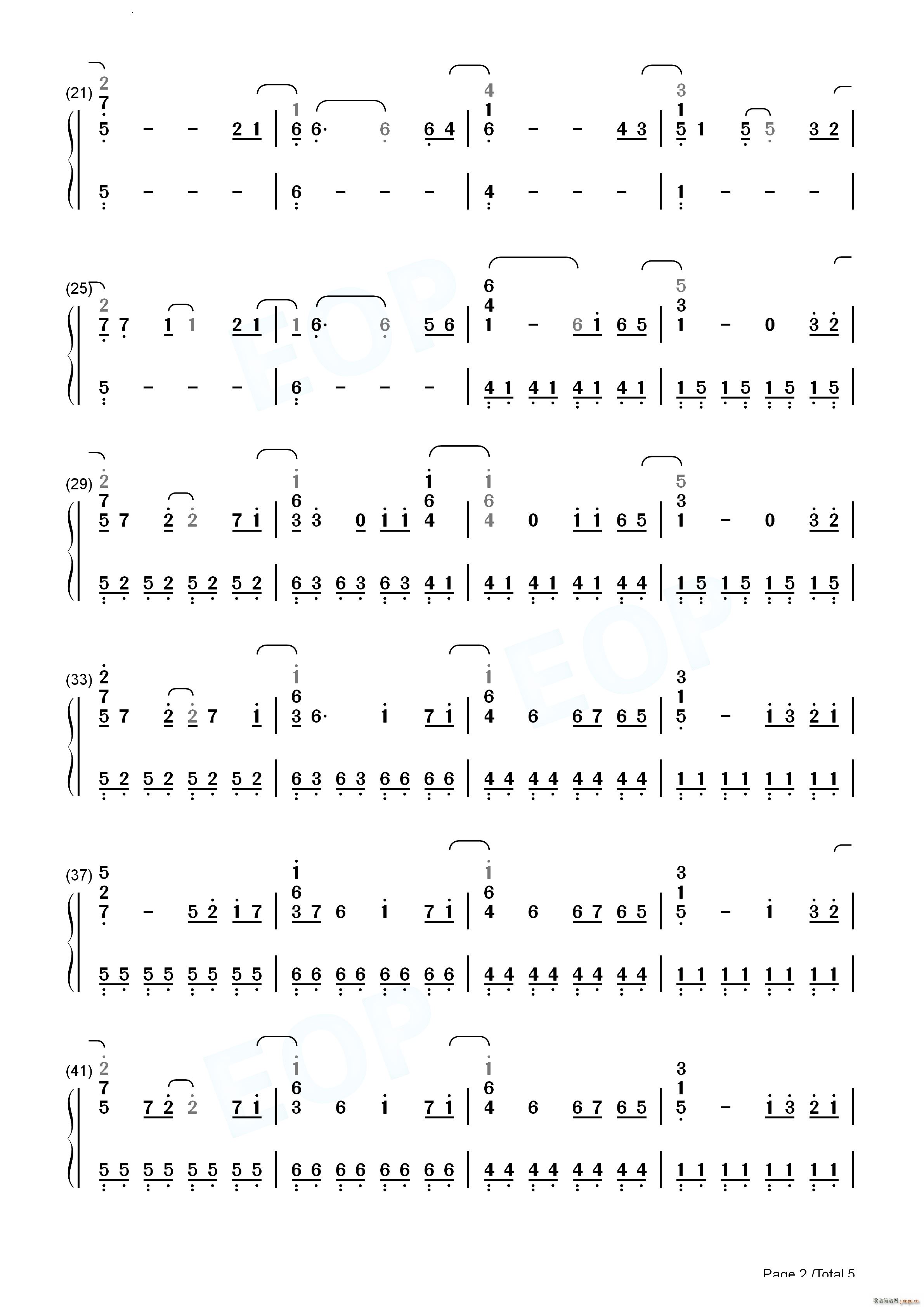 Dragostea Din Tei 不怕不怕(钢琴谱)10