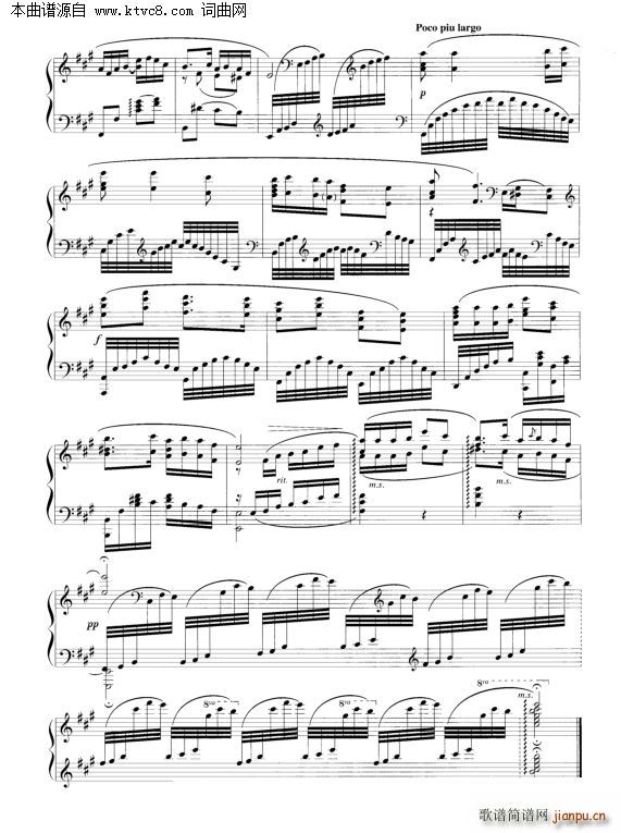 Liuyang River(钢琴谱)5