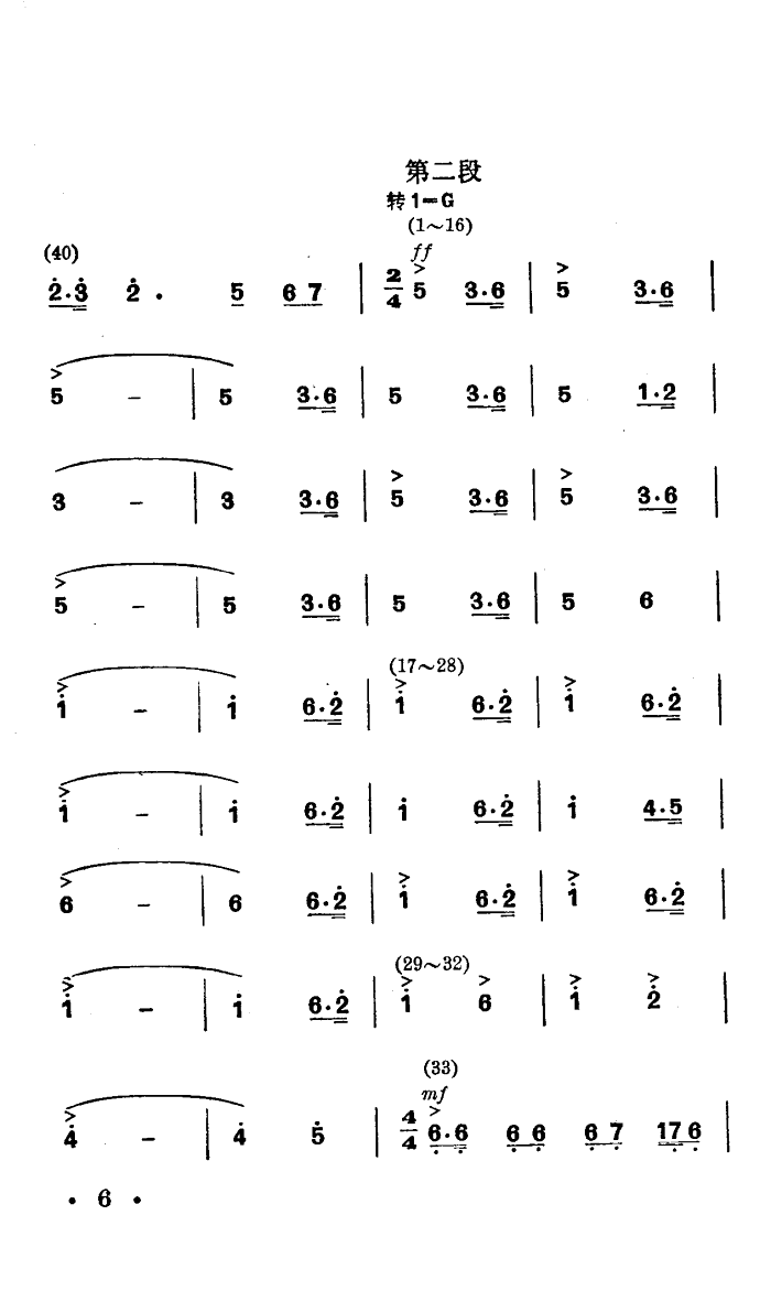 战马嘶鸣(四字歌谱)6