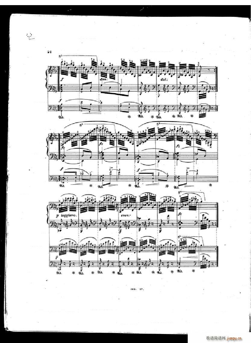 Czerny Etudes de la velocite book II(钢琴谱)22