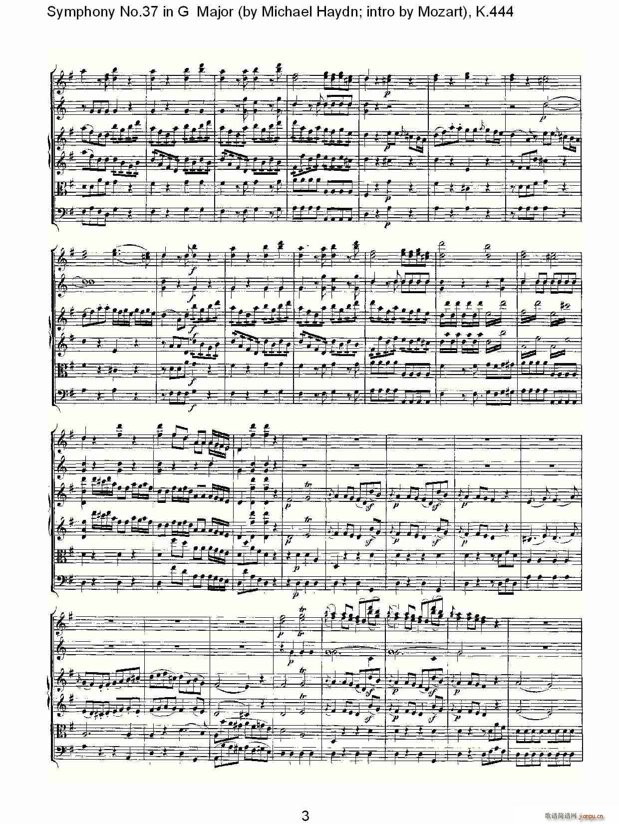 Symphony No.37 in G Major(十字及以上)3