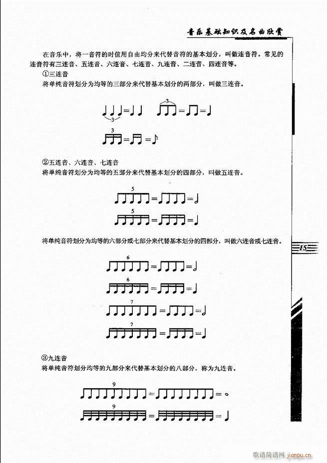 音乐基础知识及名曲欣赏 目录1 60(十字及以上)26