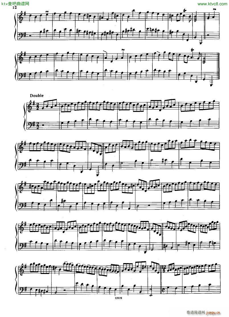 H ndel 1 Suiten for Piano Book 2(钢琴谱)10